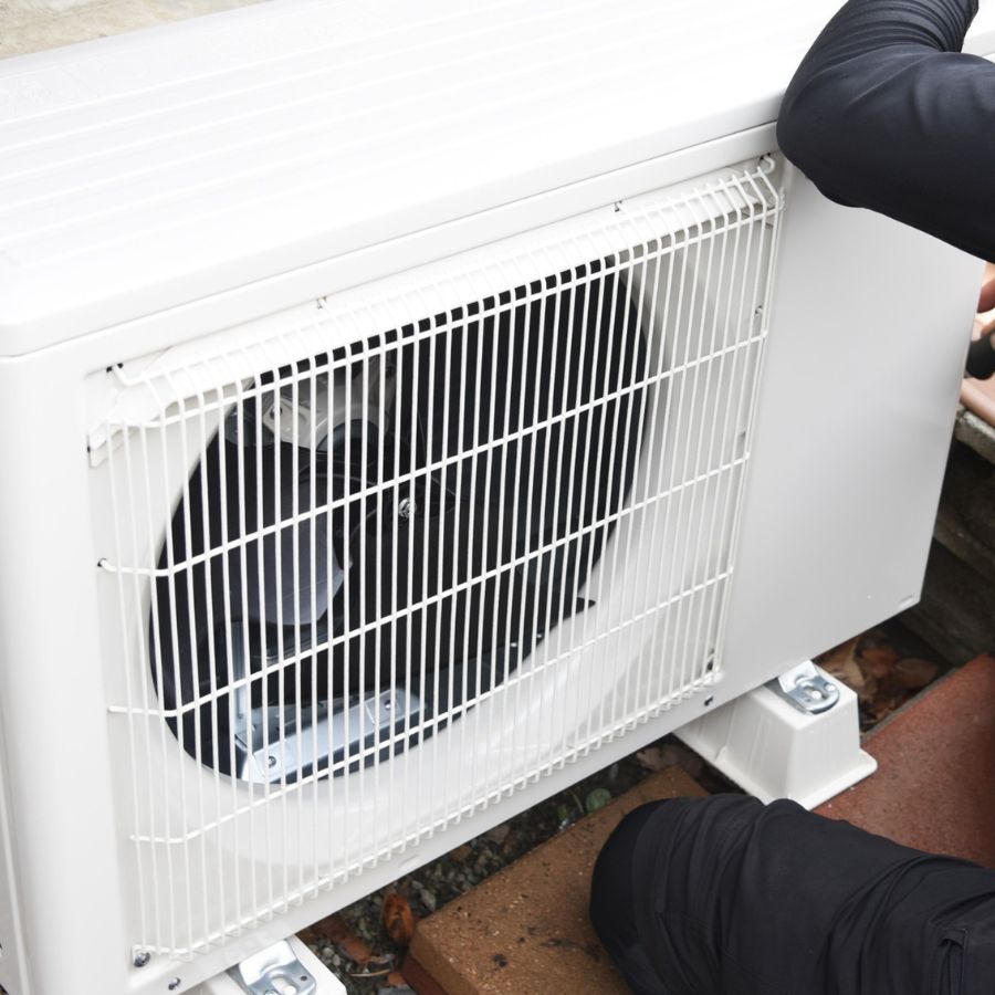 Pre-season servicing of an existing high efficiency heat pump in Palmerston North